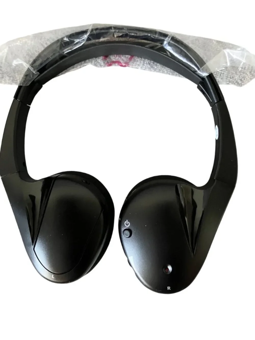 Wireless Over-Ear Headphones With Adjustable Headband Black Lightweight Design